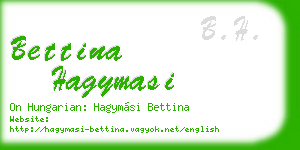 bettina hagymasi business card