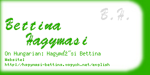 bettina hagymasi business card